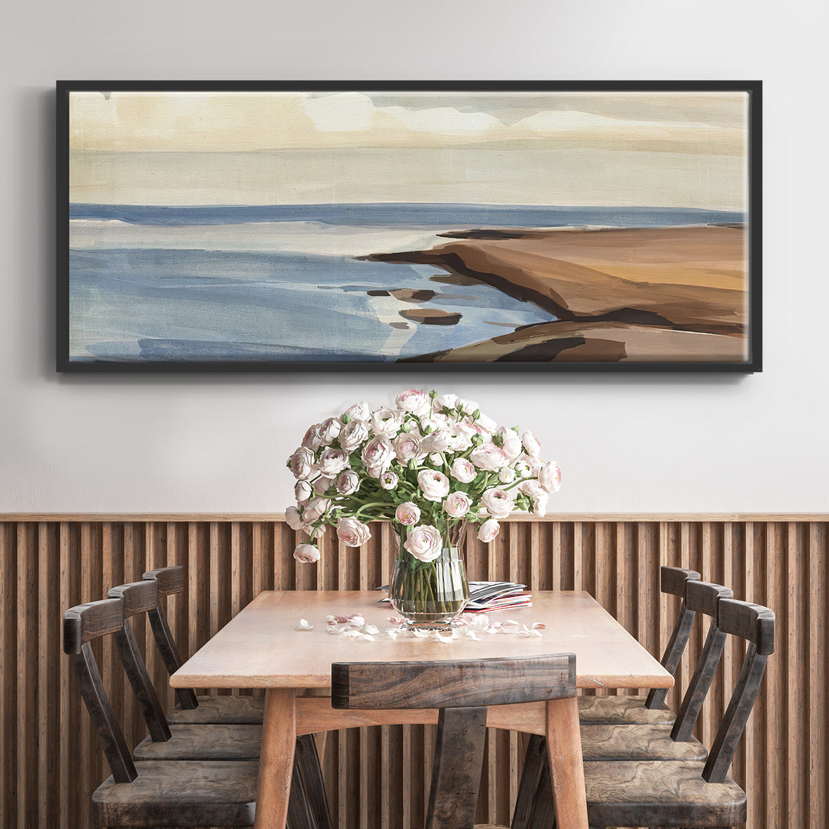 Shore Days II - Floater Framed Canvas Print