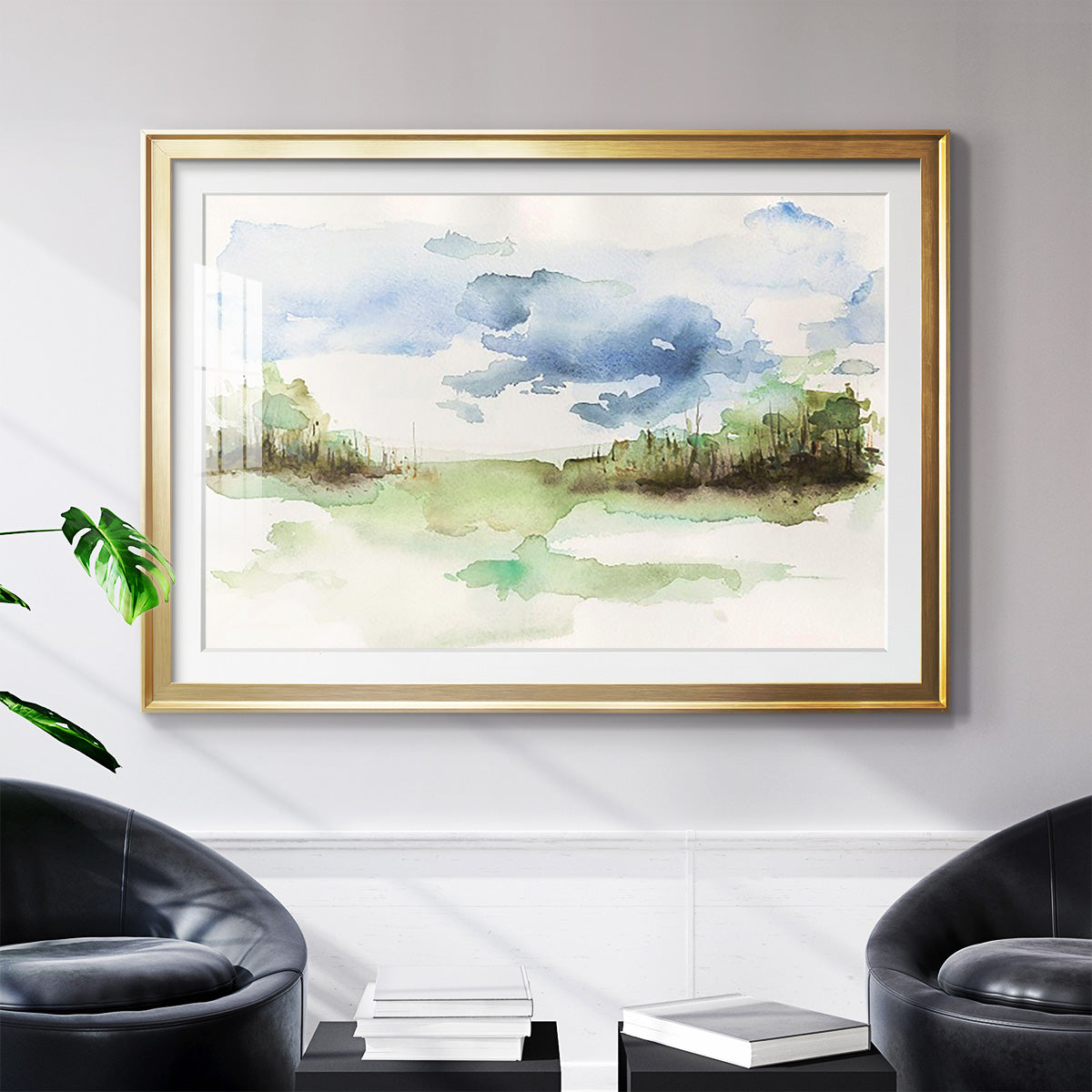 Brush Thickets I - Modern Framed Art Print