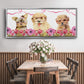 Puppy Valentine Collection D - Floater Framed Canvas Print