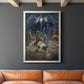 Silent Night - Modern Framed Canvas Print