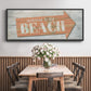 Welcome to the Beach - Floater Framed Canvas Print