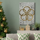 Five Golden Rings  - Gold Leaf Holiday - Gallery Wrapped Canvas