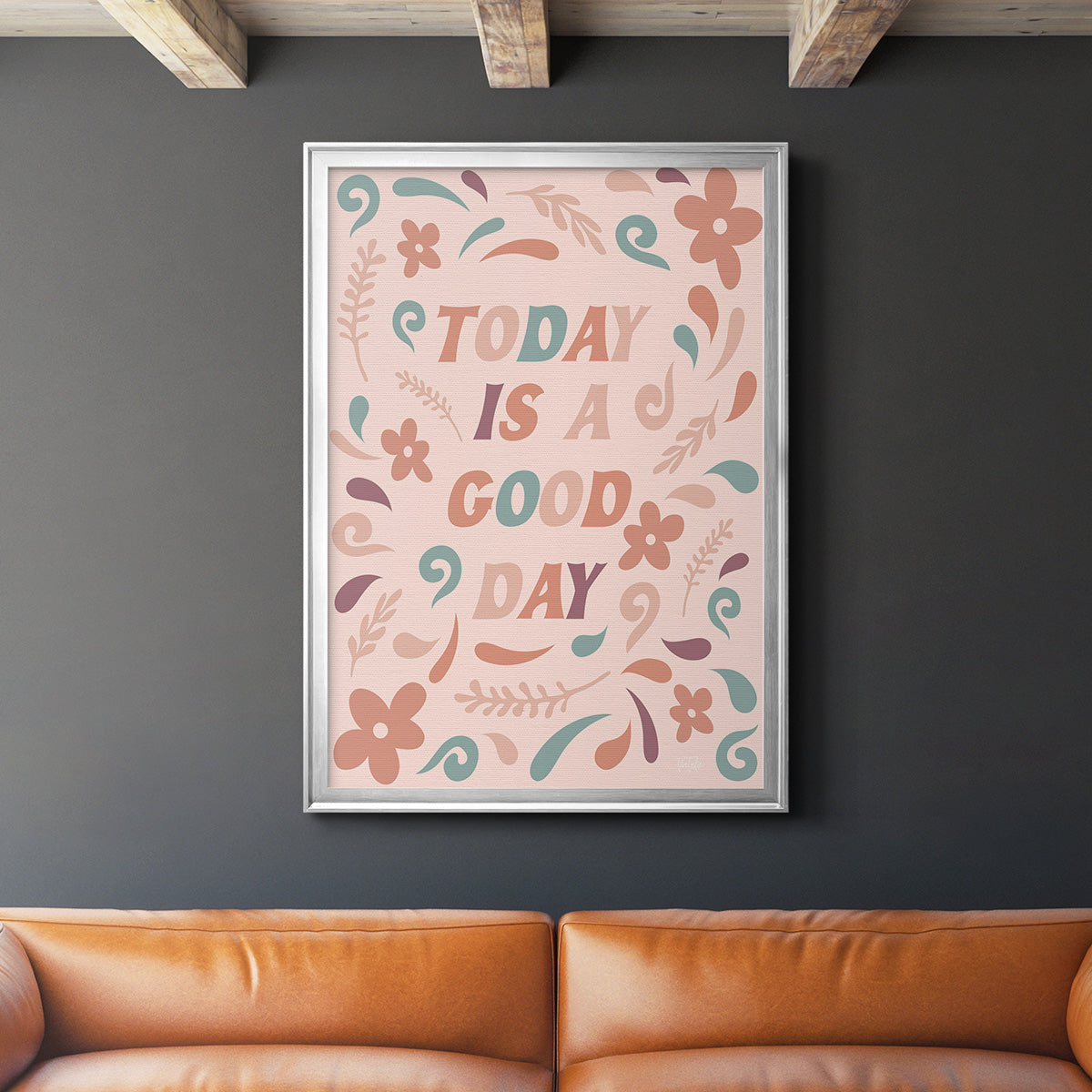 Today is a Good Day - Modern Framed Canvas Print
