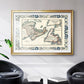 Bordered Map of Canada - Modern Framed Art Print