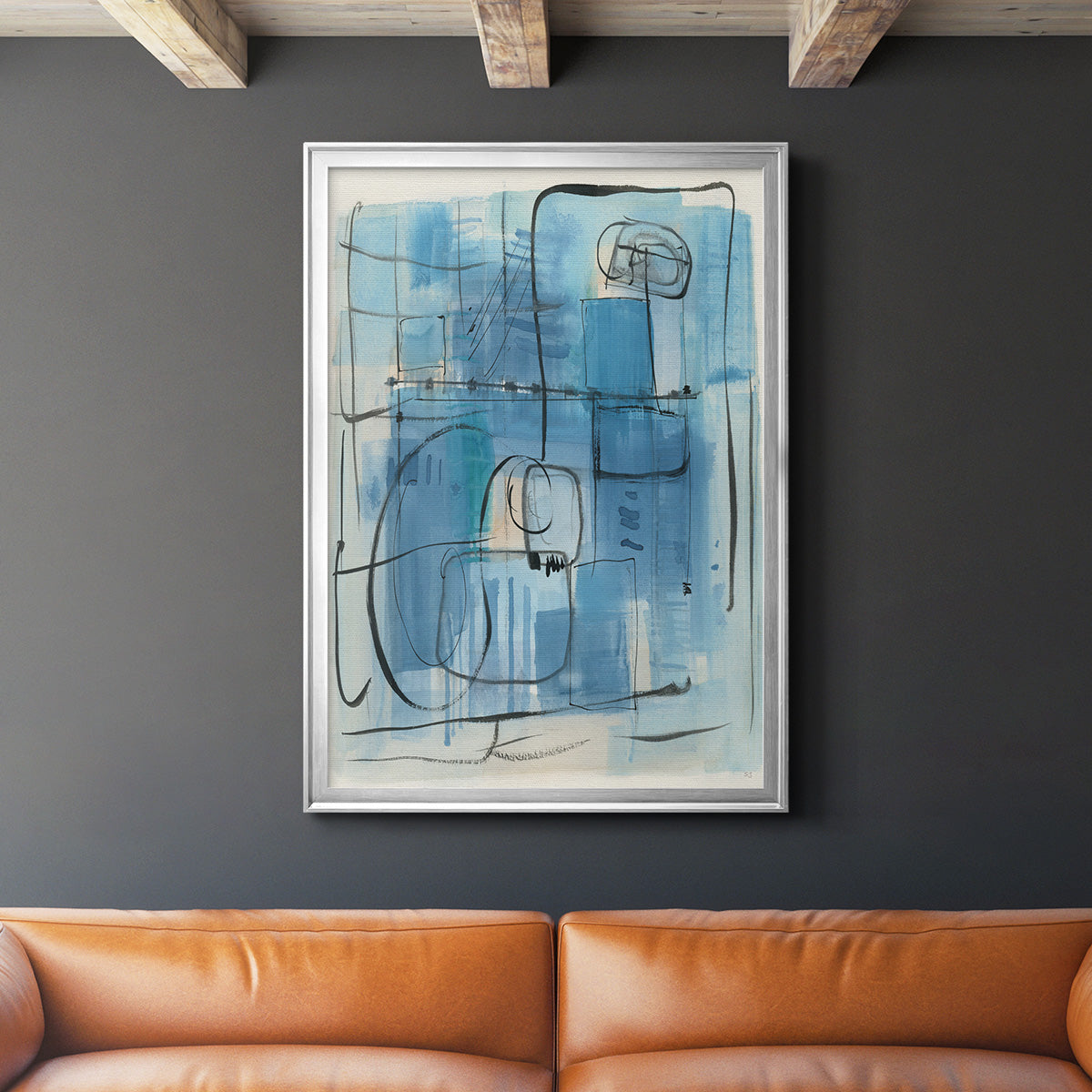 Amalfi Holiday - Modern Framed Canvas Print