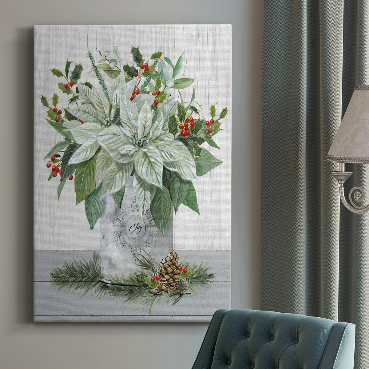 Farmhouse Christmas Joy Premium Gallery Wrapped Canvas - Ready to Hang