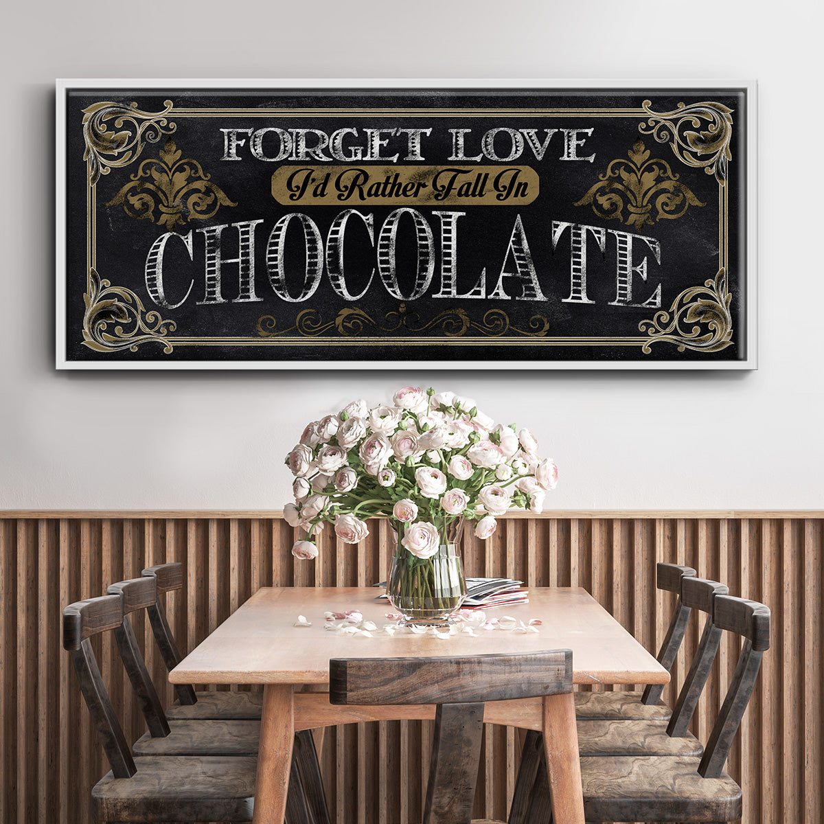 Chocolate - Floater Framed Canvas Print