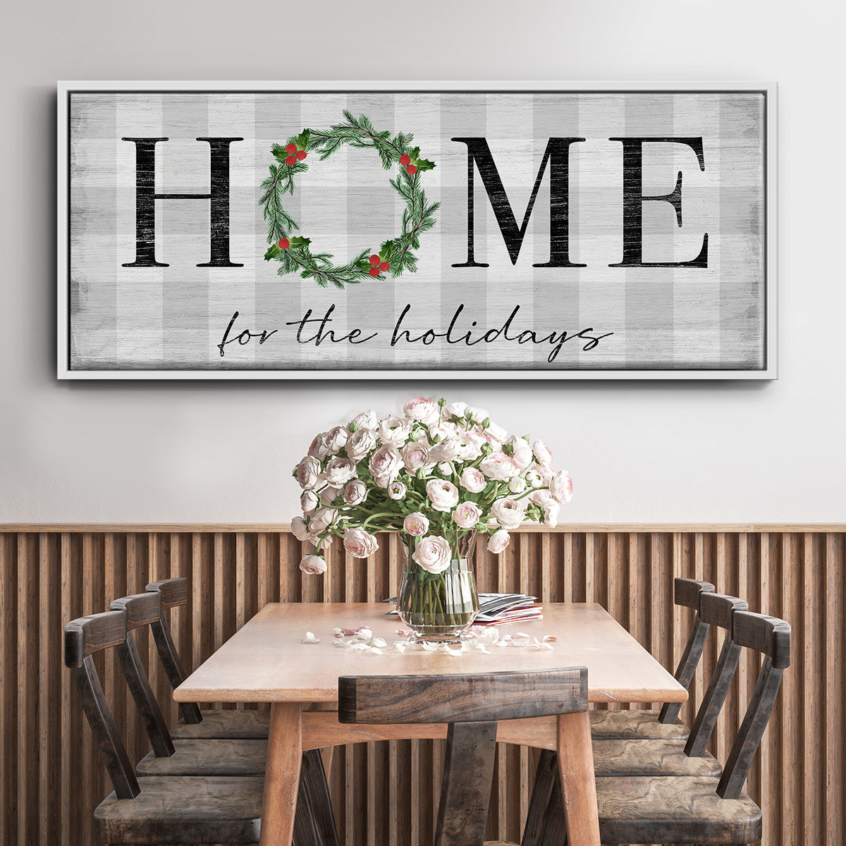 Home for the Holidays - Floater Framed Canvas Print