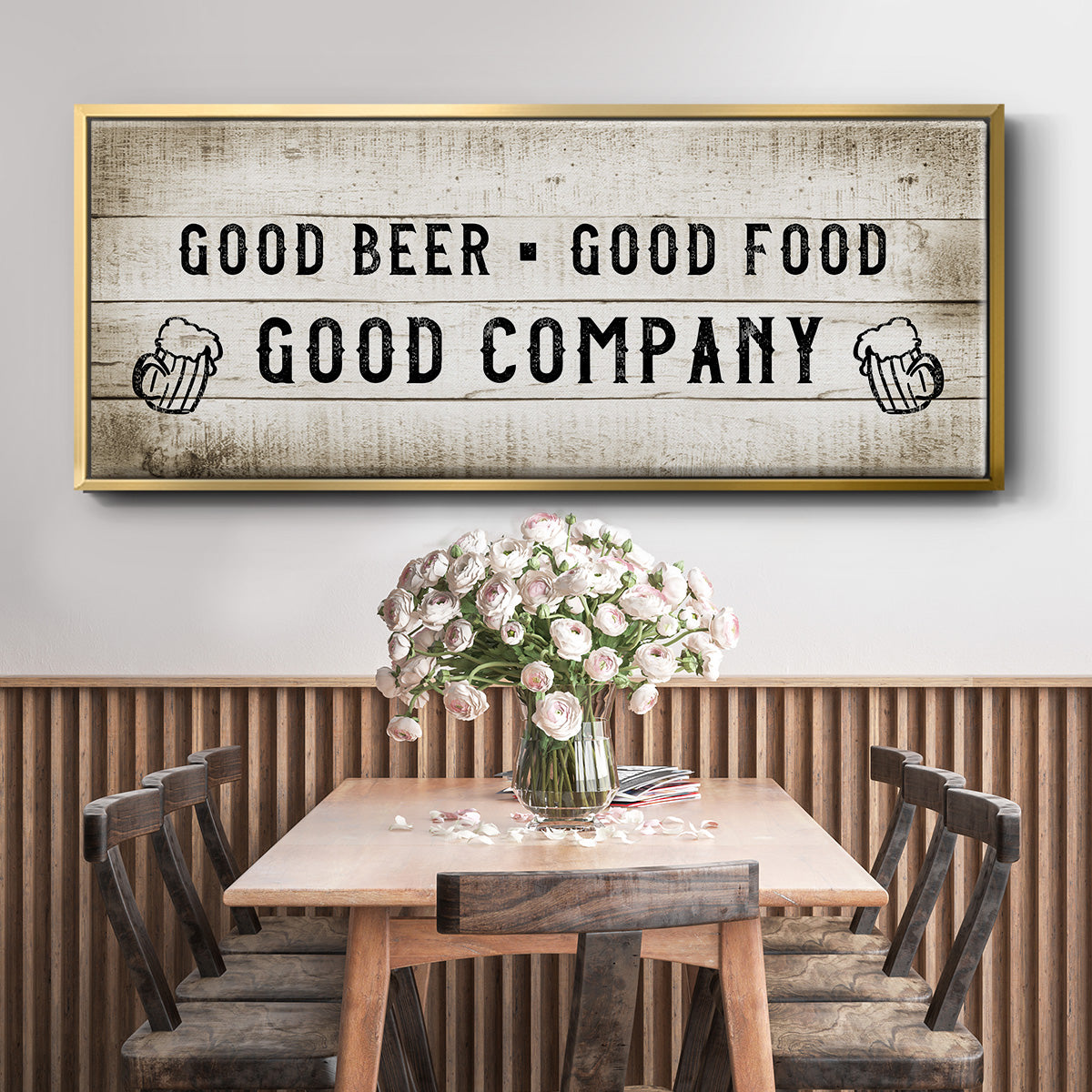 Good Company - Floater Framed Canvas Print