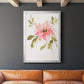 One Pink Bloom II - Modern Framed Canvas Print