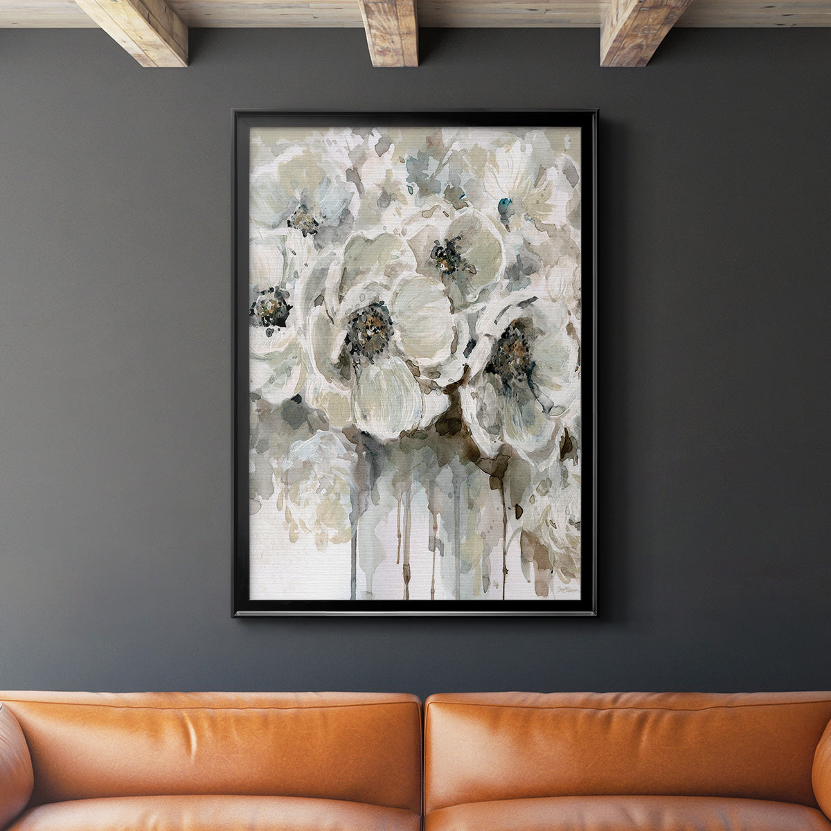 Soft Fragrance I - Modern Framed Canvas Print