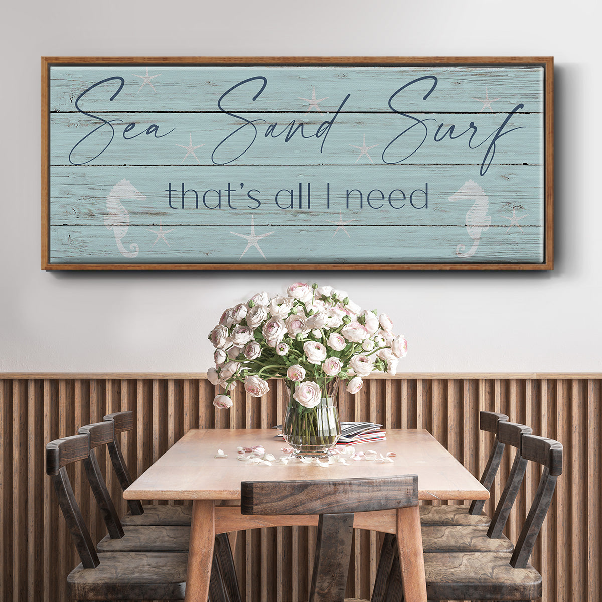 Sea, Sand, Surf - Floater Framed Canvas Print