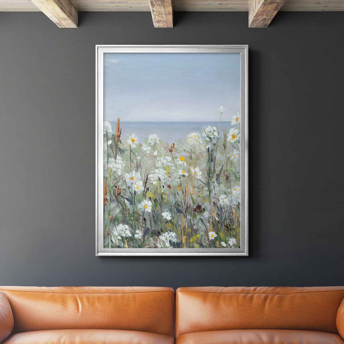 Wild Sea Breeze I - Modern Framed Canvas Print