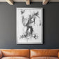 Graphite Abstract II - Modern Framed Canvas Print