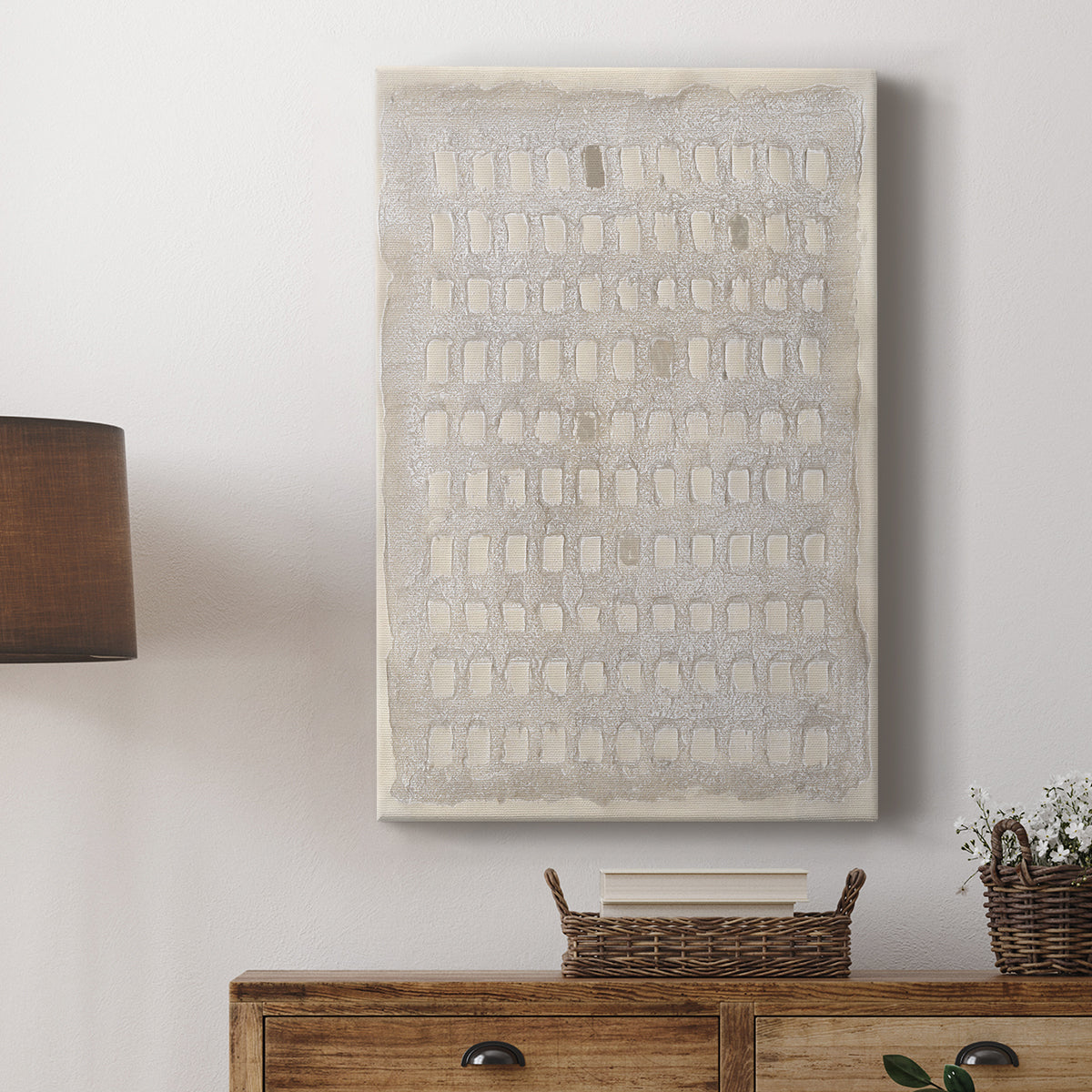 Pearl Punch Card I - Canvas Art Print