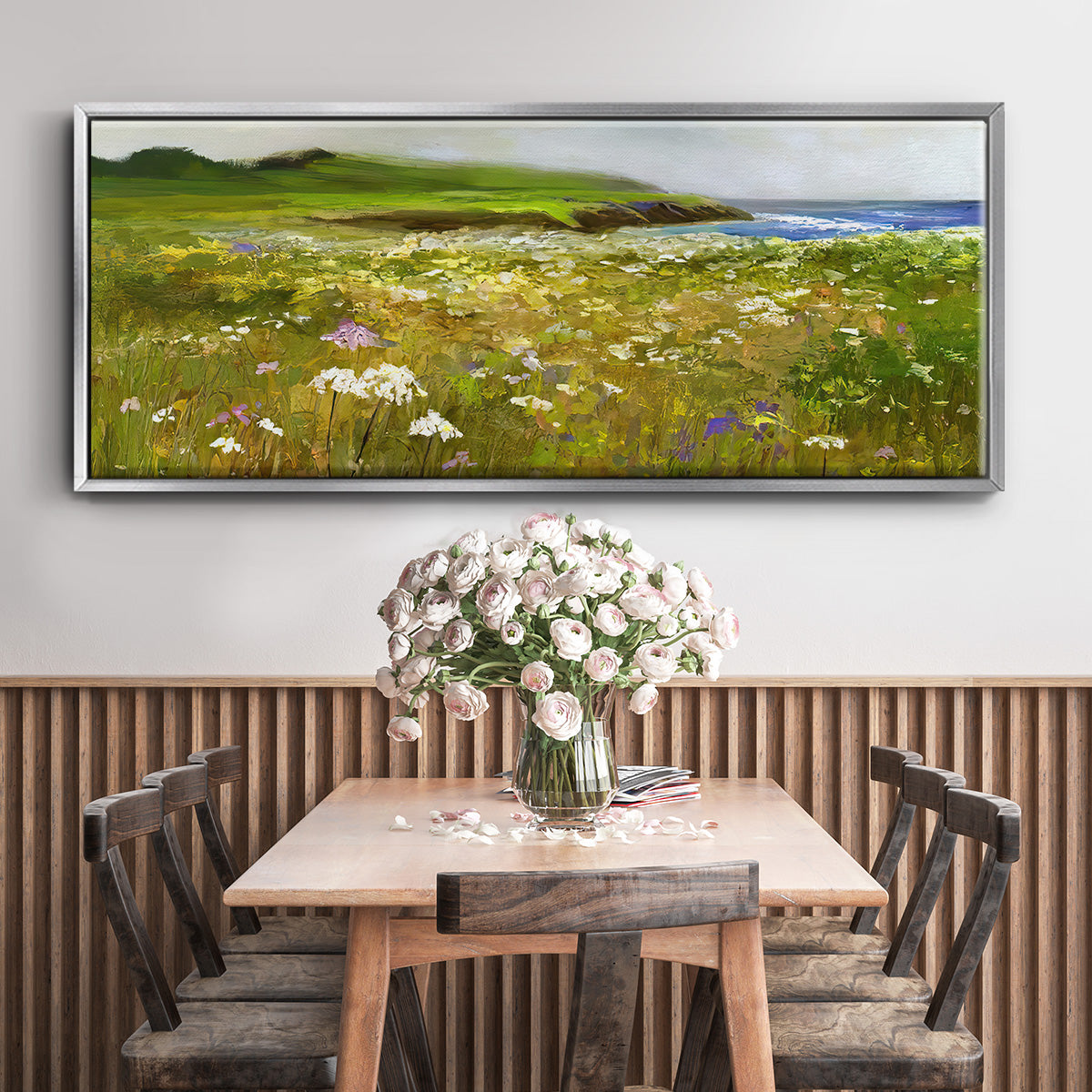 Montara Bluffs - Floater Framed Canvas Print