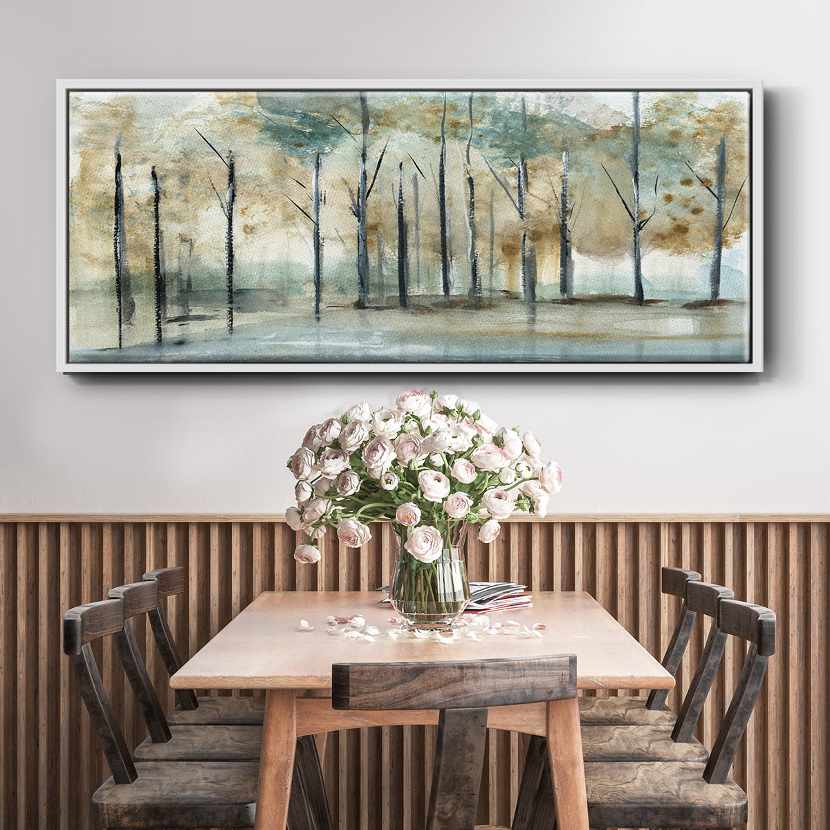 Debruce Light - Floater Framed Canvas Print
