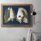 Conch Shells on Navy I Premium Framed Canvas- Ready to Hang