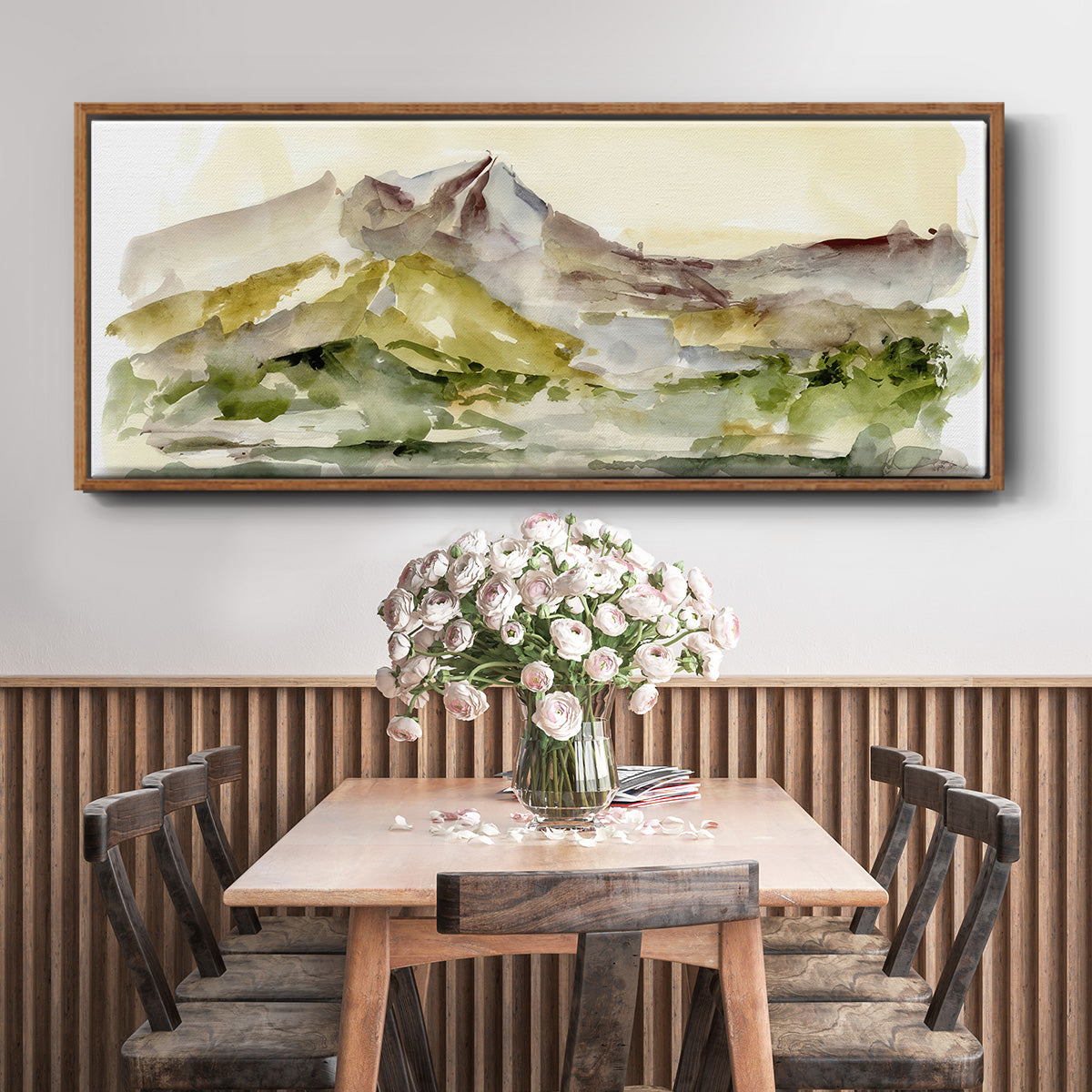 Plum Ridge I - Floater Framed Canvas Print
