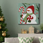 Peppermint Snowman II-Premium Gallery Wrapped Canvas - Ready to Hang