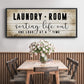 Laundry Room - Floater Framed Canvas Print