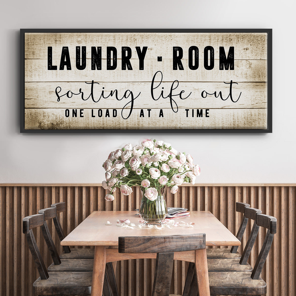 Laundry Room - Floater Framed Canvas Print