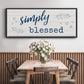 Simply Blessed - Floater Framed Canvas Print