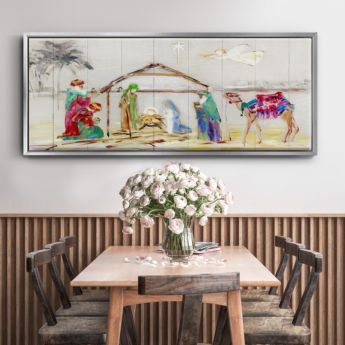 Nativity - Floater Framed Canvas Print