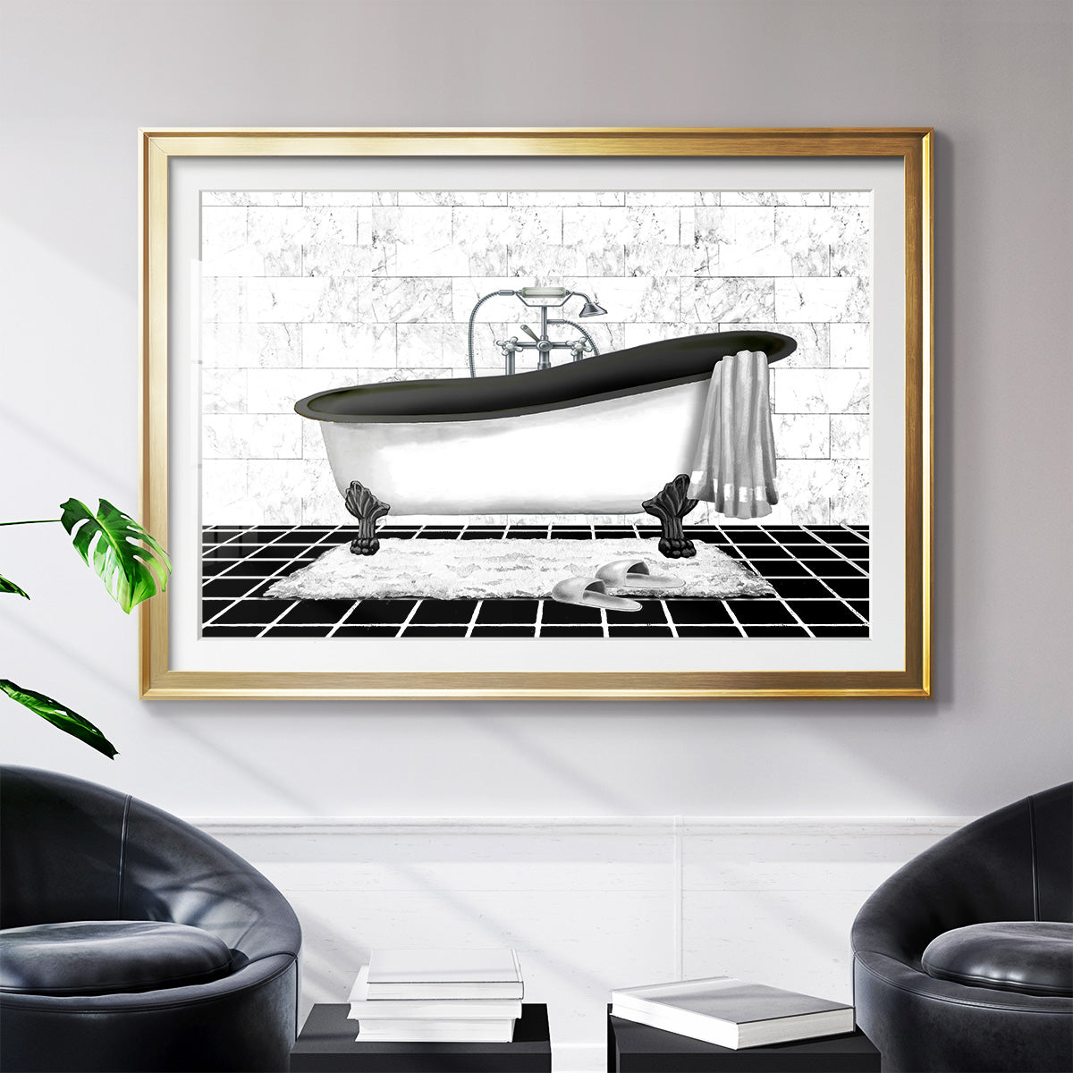 Modern Bath II - Modern Framed Art Print