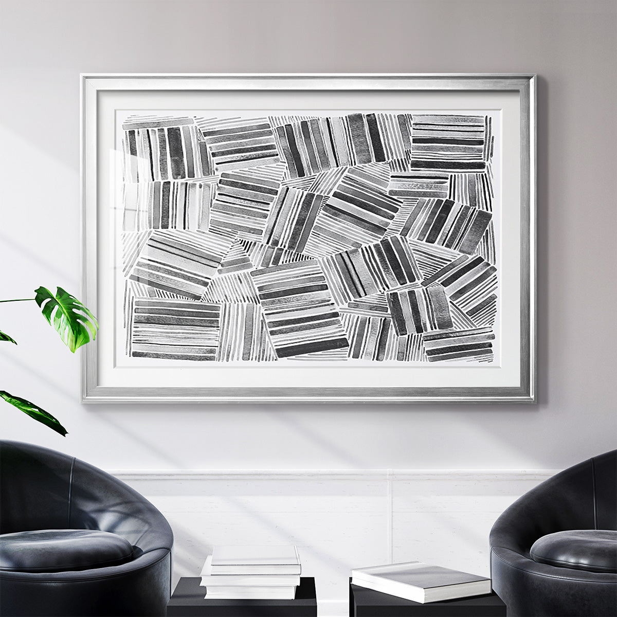Quilted Pattern III - Modern Framed Art Print
