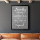 Laundry Schedule - Modern Framed Canvas Print