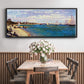 Regatta at Sainte Adresse - Floater Framed Canvas Print