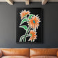 Pop Flowers III - Modern Framed Canvas Print