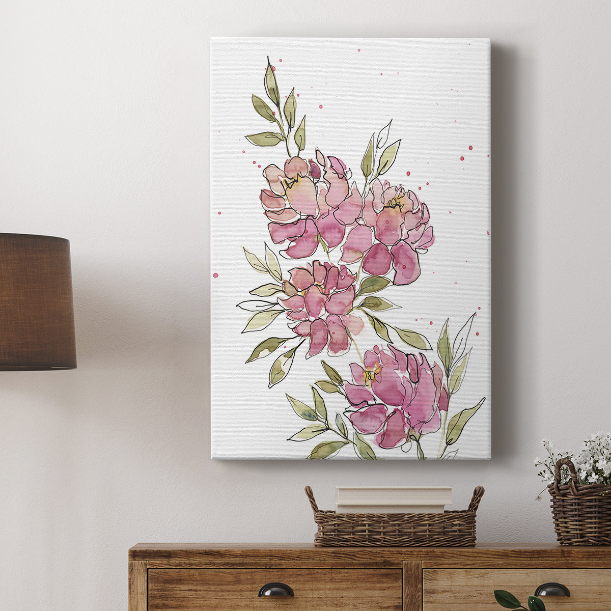Watercolor Blooms I - Canvas Art Print