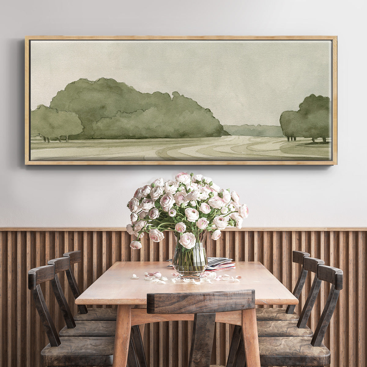 On Course I - Floater Framed Canvas Print