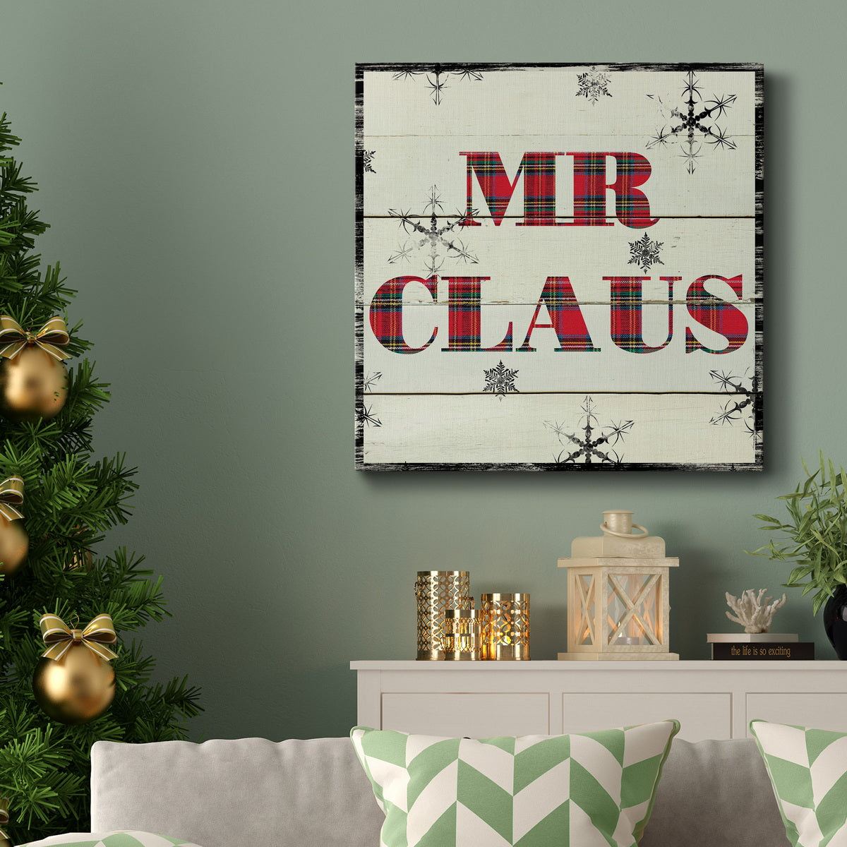 Mr. Claus-Premium Gallery Wrapped Canvas - Ready to Hang