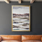 Muted Earth Layers II - Modern Framed Canvas Print