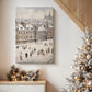 Pearled Wreath at Midnight - Canvas Art Print