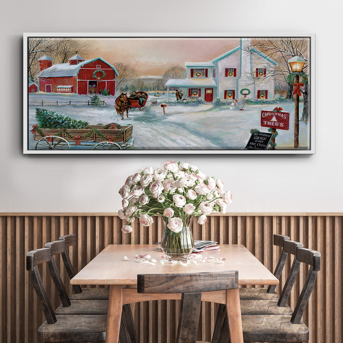 Christmas Tree Farm - Floater Framed Canvas Print