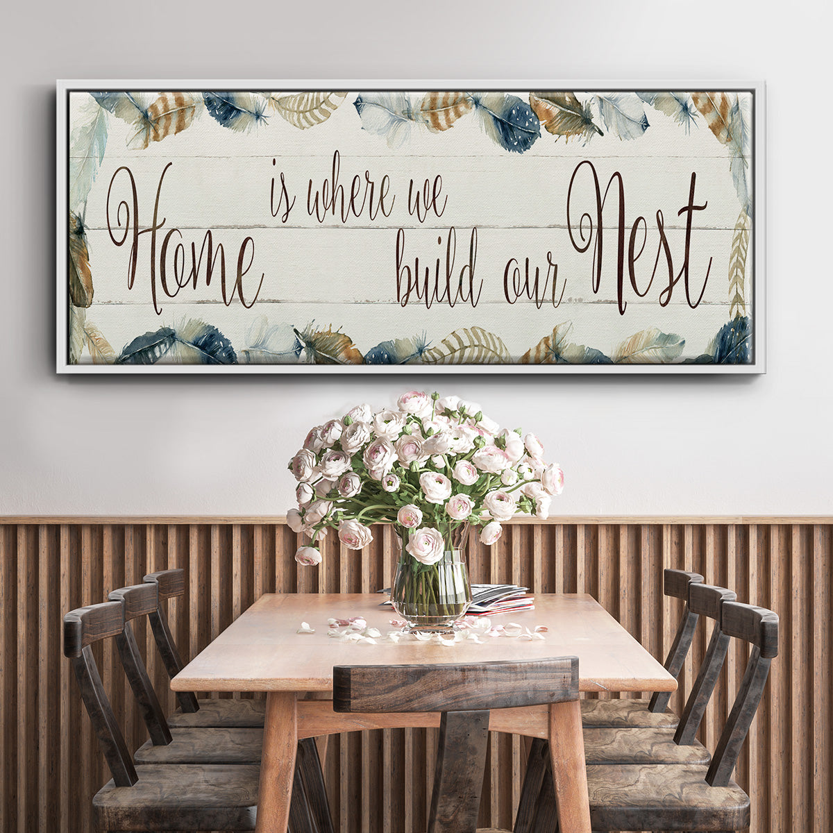 Home Nest - Floater Framed Canvas Print
