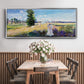 The Promenade, Argenteuil, 1875 - Floater Framed Canvas Print