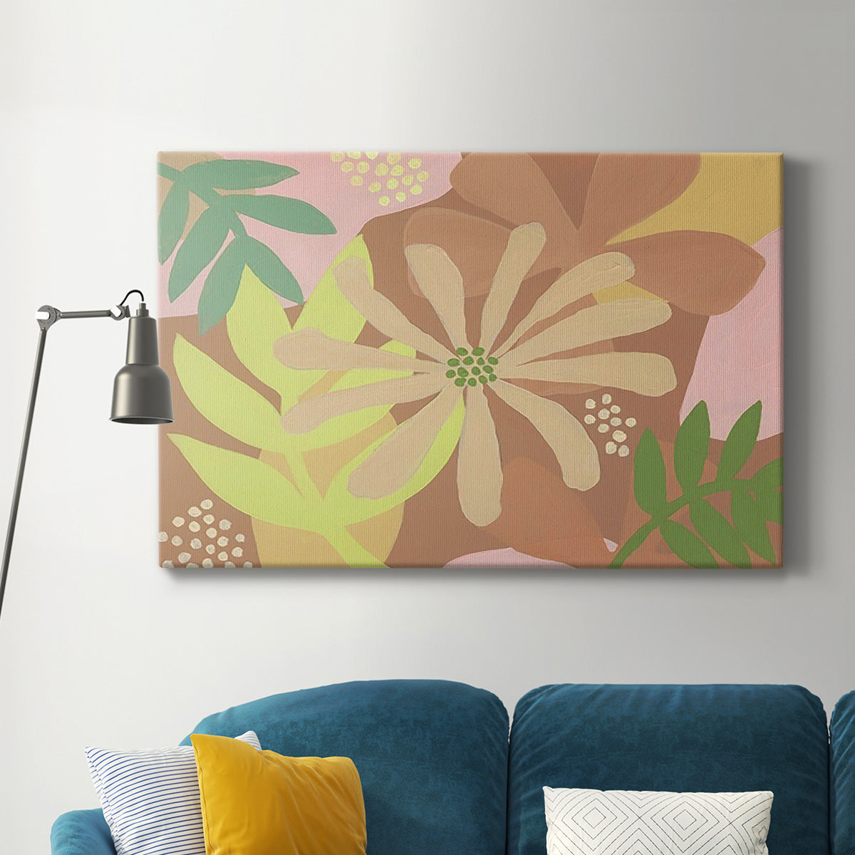 Neutral Blooms II Premium Gallery Wrapped Canvas - Ready to Hang