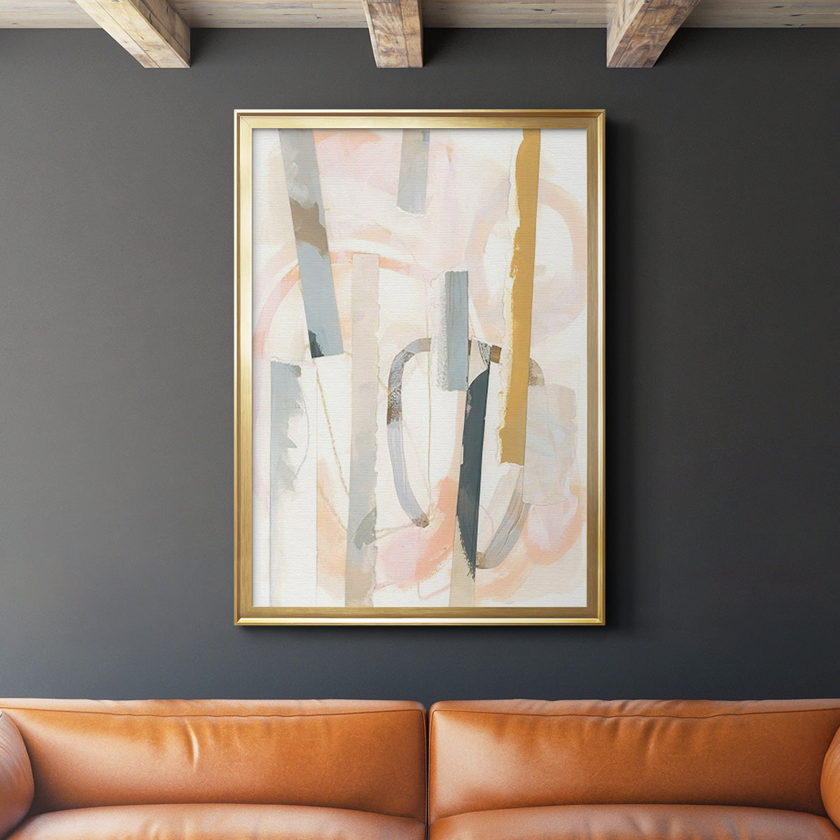 Melon Litmus IV - Modern Framed Canvas Print