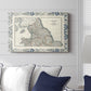 Bordered Map of England & Wales - Canvas Art Print