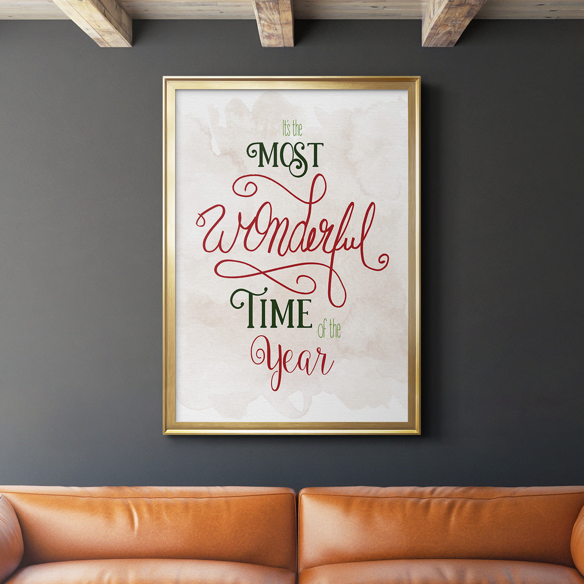 Wonderful Time of the Year - Modern Framed Canvas Print