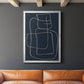 Shapes and Night Sky II - Modern Framed Canvas Print
