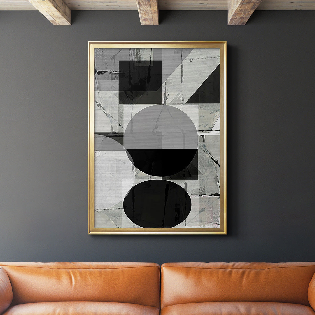 Abstract Neutrality II - Modern Framed Canvas Print