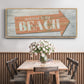 Welcome to the Beach - Floater Framed Canvas Print