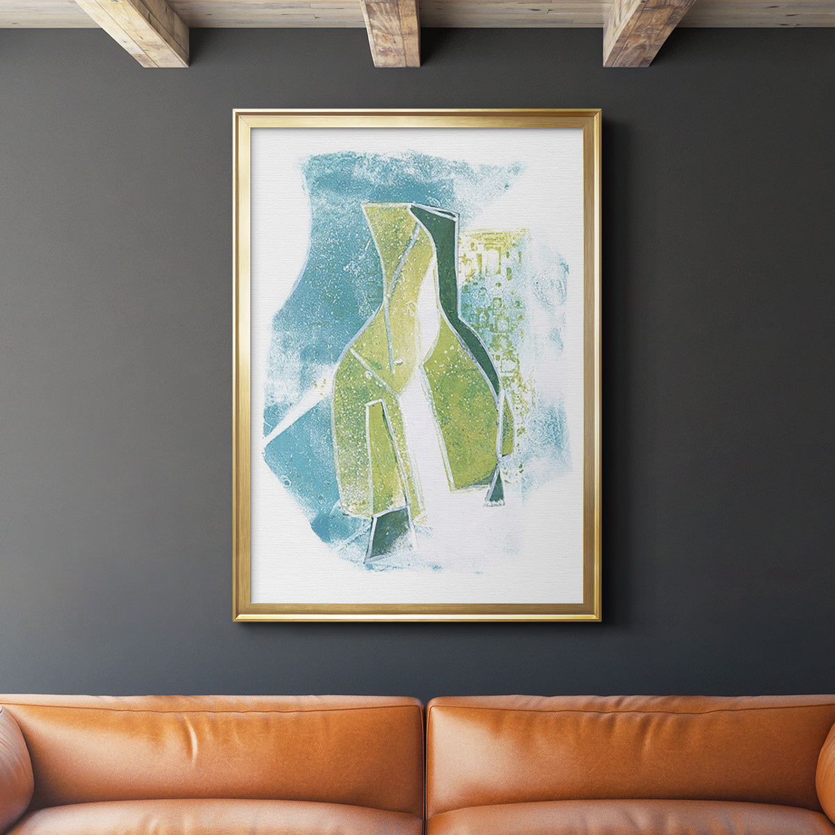 Jubilee Jugs III - Modern Framed Canvas Print