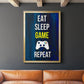Gamer at Play V - Modern Framed Canvas Print